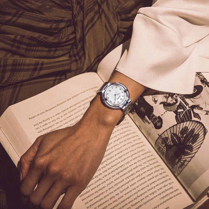 Bulova Rubaiyat Women's White Dial Diamond Stainless Steel Watch 